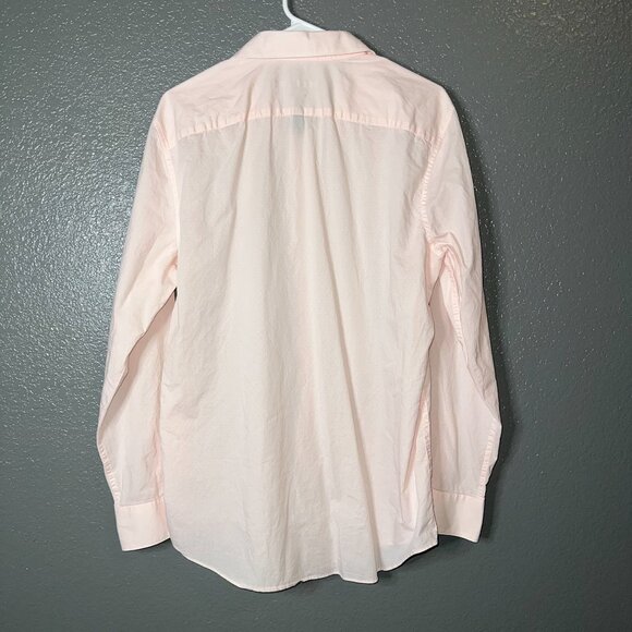 Perry Ellis Light Pink Long Sleeve Dress Shirt - Size 16 - Picture 3 of 5